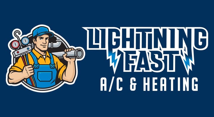 Lightning Fast A/C & Heating logo, locally owned HVAC company in Lithia, Hillsborough County FL